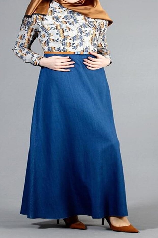 Kadın Mavi Elbise - 1