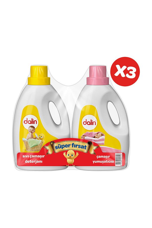 Sıvı Deterjan 1200 ml Çamaşır Yumuşatıcısı 1200 ml X 3 Adet - 2