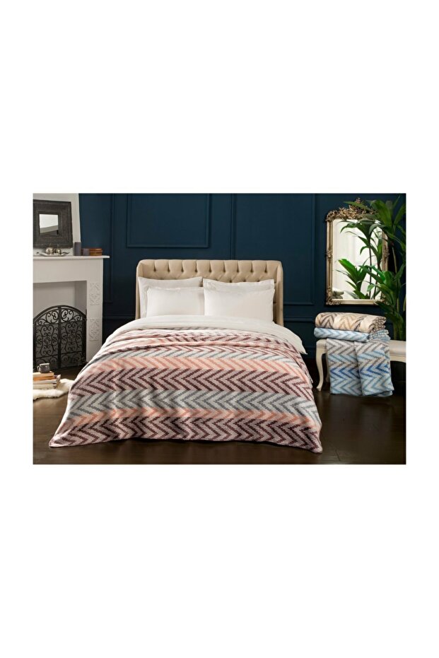 Capri Blue Double Cotton Blanket
