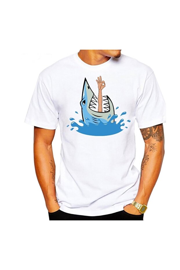 تي شيرت رجالي من Shark Ok