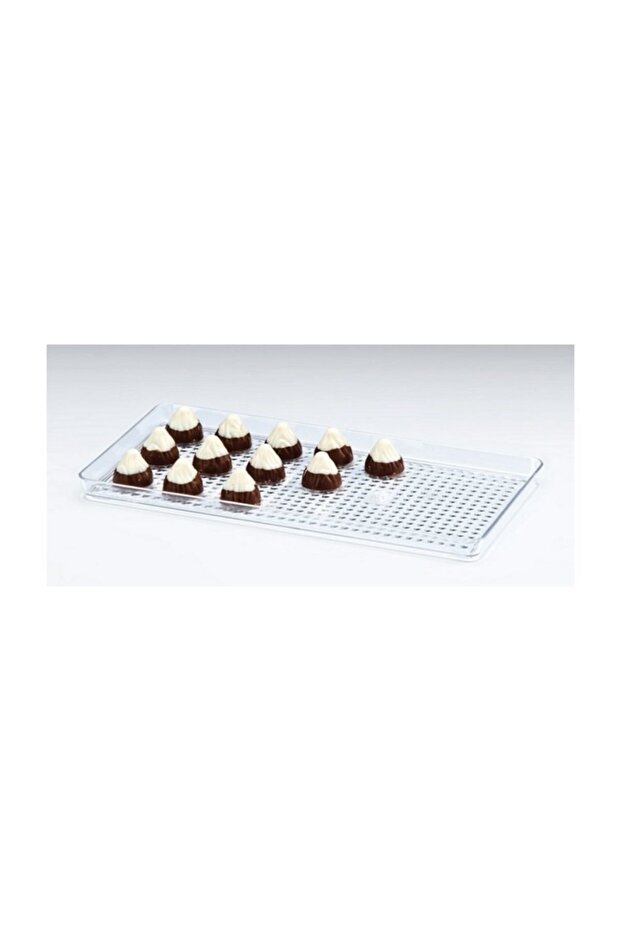 Sunum Tabağı Polikarbonat Teşhir Tepsisi Çikolata Kek - 1