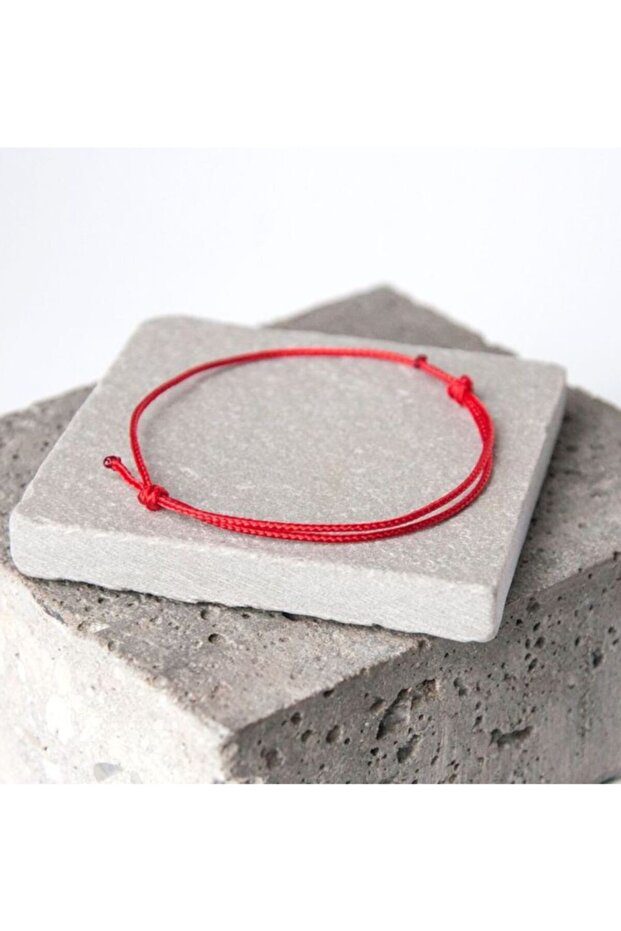 Kadın Kırmızı İp Halhal - 1