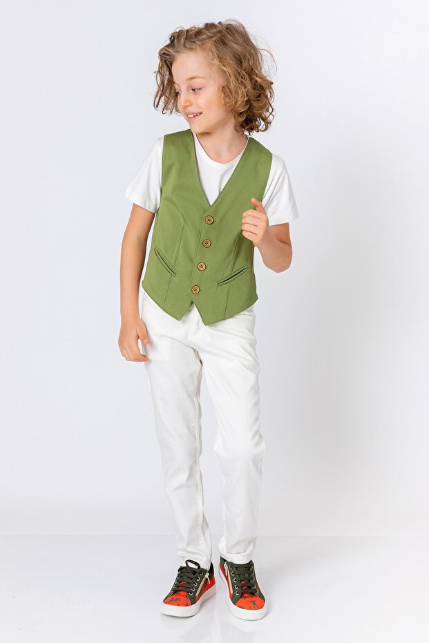 Dečak Zeleni Prsluk - 2