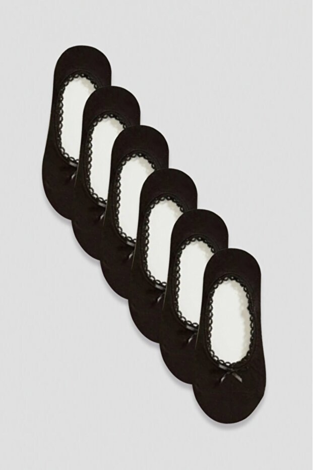 6'lı Dantelli Babet Çorap - 1