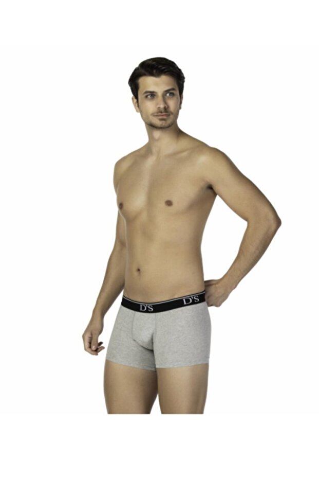 Men's Grey/Black Boxers 2 Pack -0122trendy