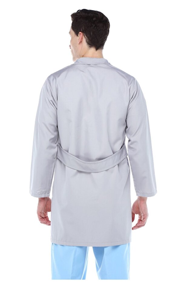 مريلة الألبكة الرمادية للرجال - 3