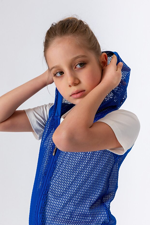 Devojka Kobalt plava Prsluk - 1