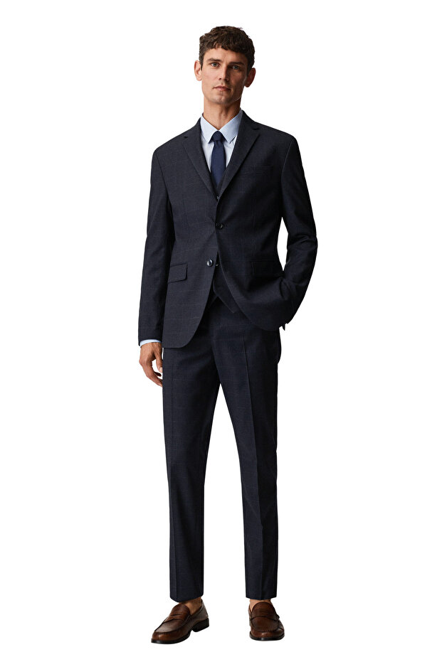 Men's Shiny Blue Jacket - 10