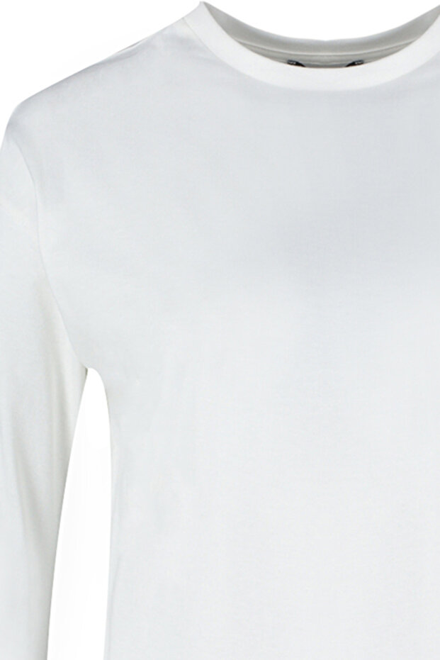 Ekru İspanyol Kol Bisiklet Yaka Regular/Normal Kalıp Örme T-Shirt TWOAW24TS00008 - 7
