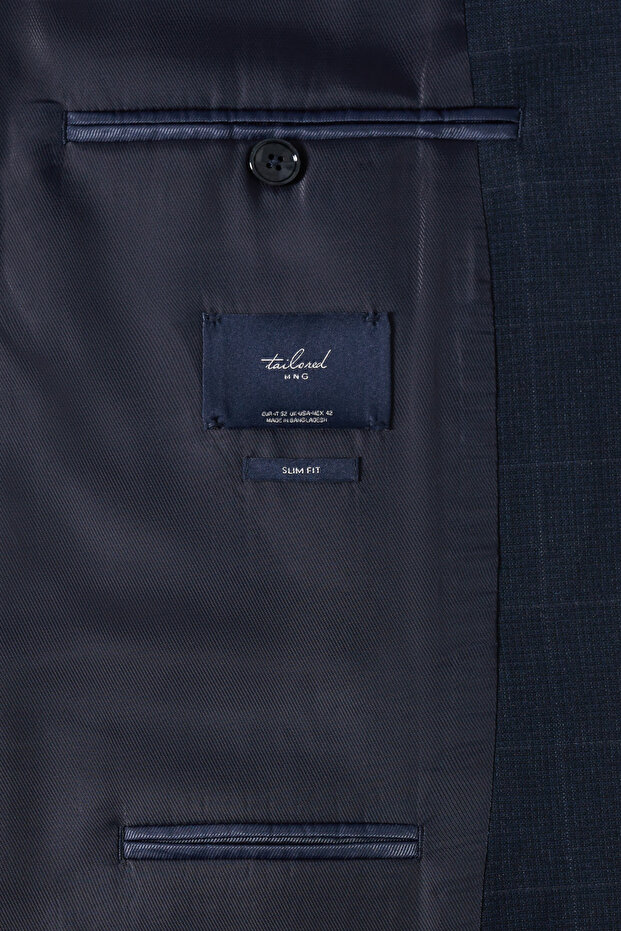 Men's Shiny Blue Jacket - 8