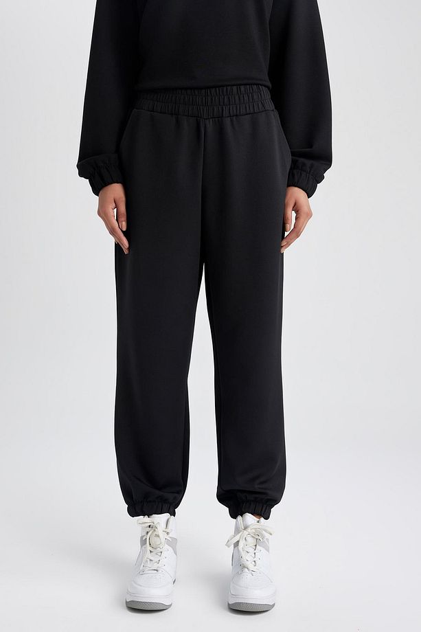 DeFactoFit Oversize Fit Çift Cepli Jogger Paça Standart Skuba Dalgıç Kumaş Pantolon - 5