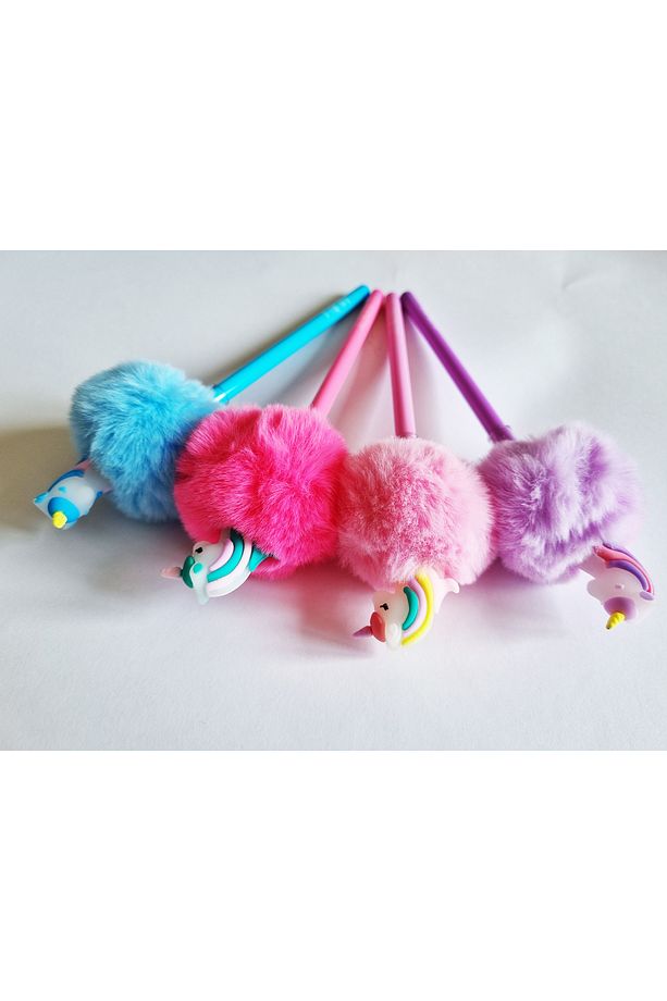 Simply G217 Unicorn Ponponlu Yumurtlayan Kurşun Kalem - Renk Seçenekli 1 Adet - 3