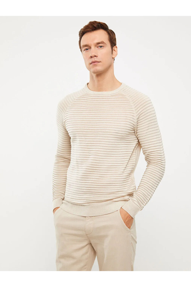 Vision Bisiklet Yaka Uzun Kollu Erkek Triko Kazak - 1