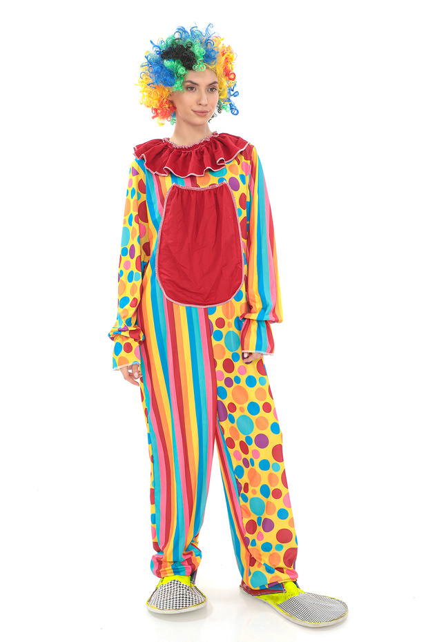 Adult Clown Jumpsuit Costume