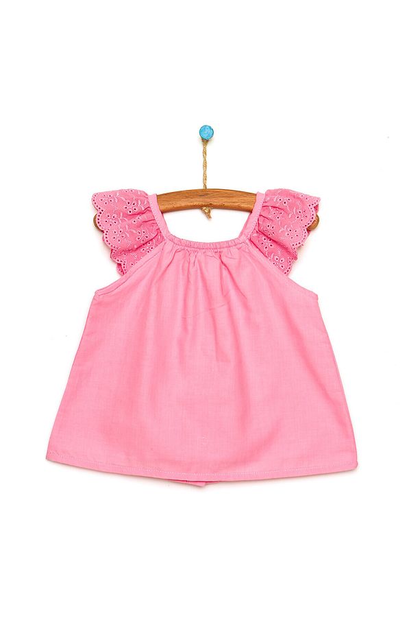 HelloBaby Basic Kız Bebek Fırfır Askılı Bluz Kız Bebek - 1