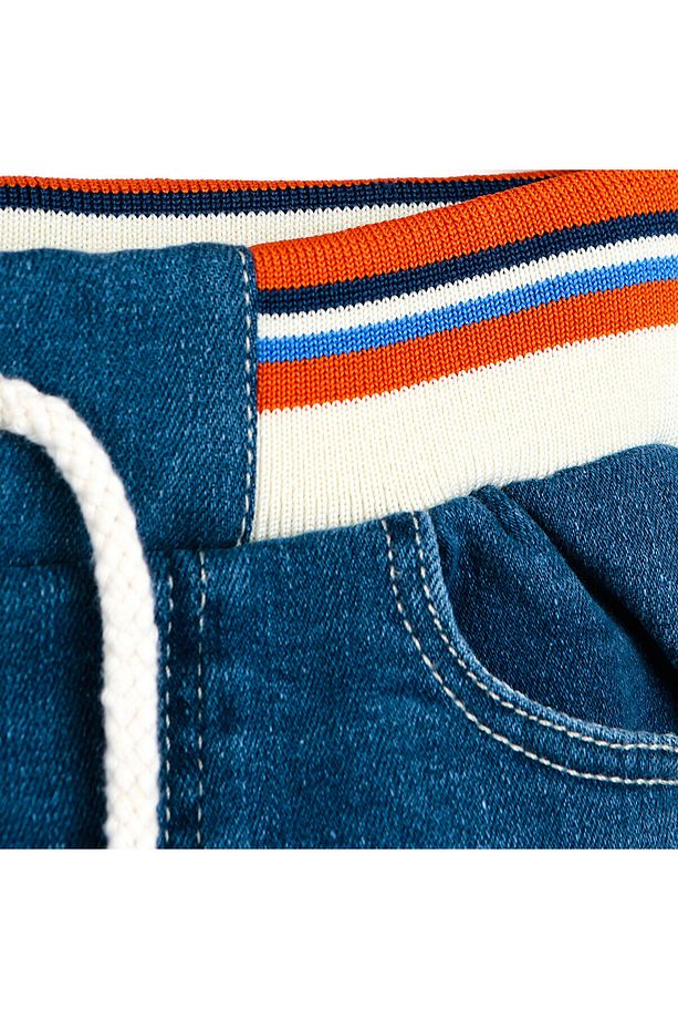HelloBaby Basic Erkek Bebek Lastikli Denim Şort Erkek Bebek - 3