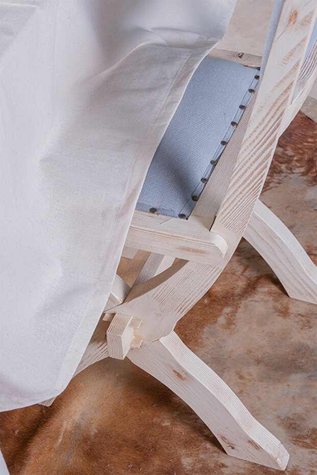 مفرش طاولة من الكتان الخام - 8