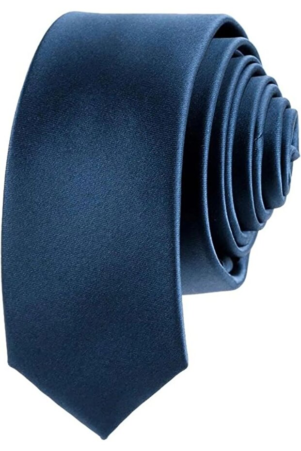 ربطة عنق رجالية من الساتان رفيعة 4 سم - 6