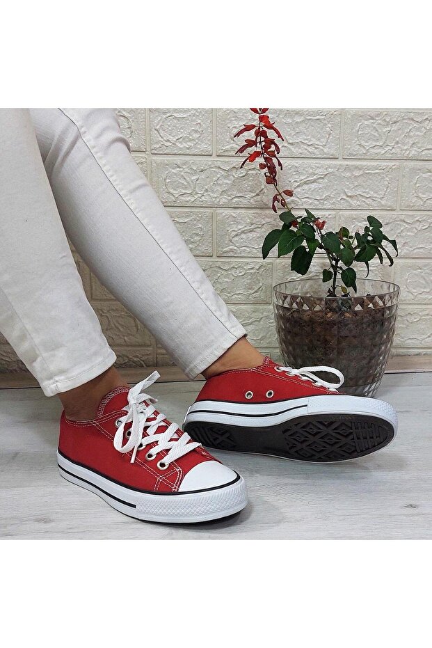 554 Red Short Unisex Sneaker Linen Sports Shoes