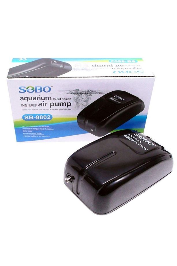 Tek Çıkışlı Akvaryum Hava Motoru 2.5w 3 Lt/dk Sb-8802 - 1