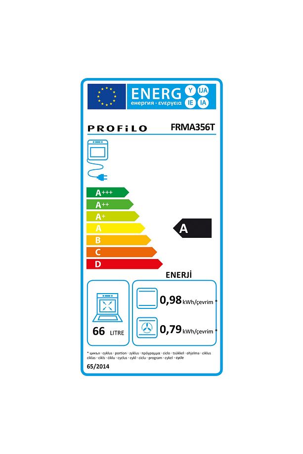 FRMA356T 66 Lt 12 Programlı Siyah Ankastre Fırın - 6