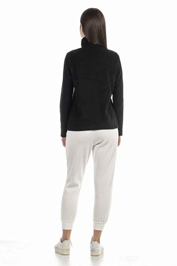 Kadın Fermuarlı Polar - 4