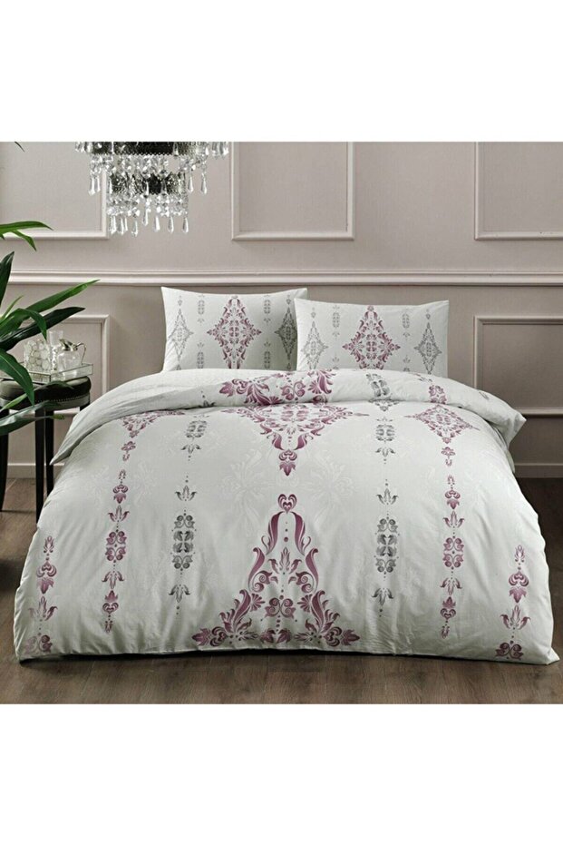 3465 Ranforce Zahara Single Claret Red Duvet Cover Set 60241860