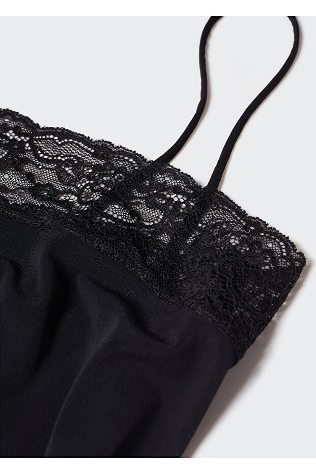 Dantel Detaylı Elbise - 6