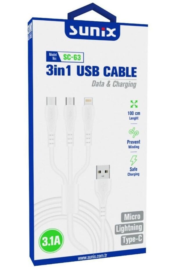 SC-63 3 İN 1 USB CABLE - 1