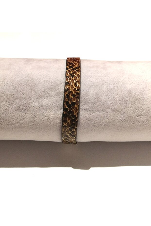 سوار جلد بنقشة الفهد للجنسين - 1