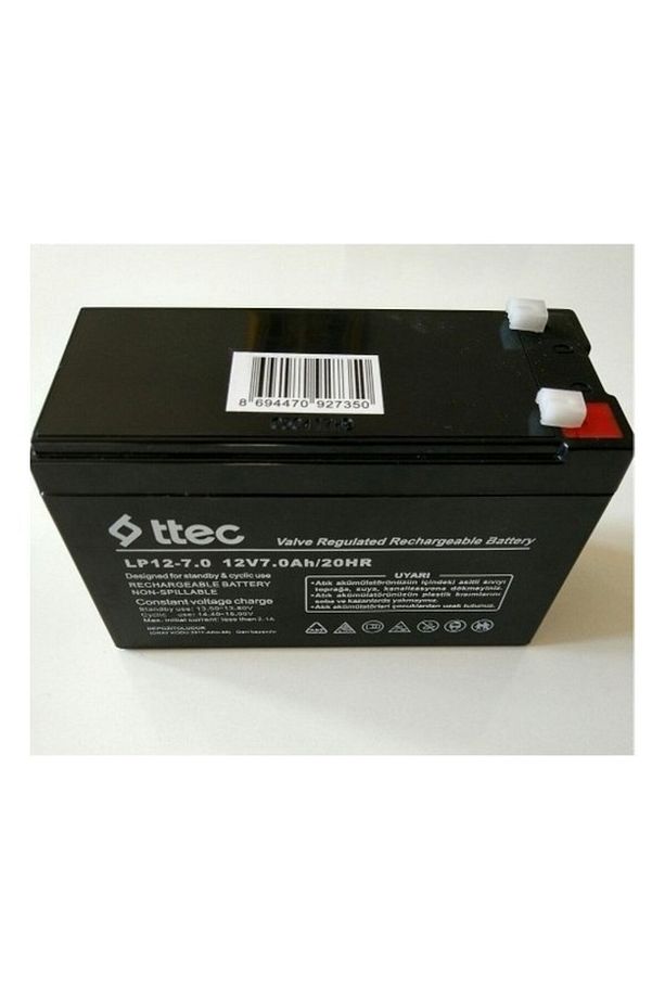 12 Volt 7 AMPER-12V 7AH-12 V 7 Ah Amper Kuru Tip Bakımsız Akü Ups Güç Kaynağı Pil Batarya - 2
