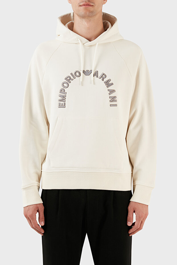 Embroidered Logo Hooded Regular Fit Sweat with Pockets Men's SWEAT 6R1ME9 1JWPZ 01L2