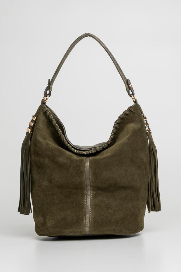 JACQULINE WOMEN'S SHOULDER BAG ZD054-3 KHAKI