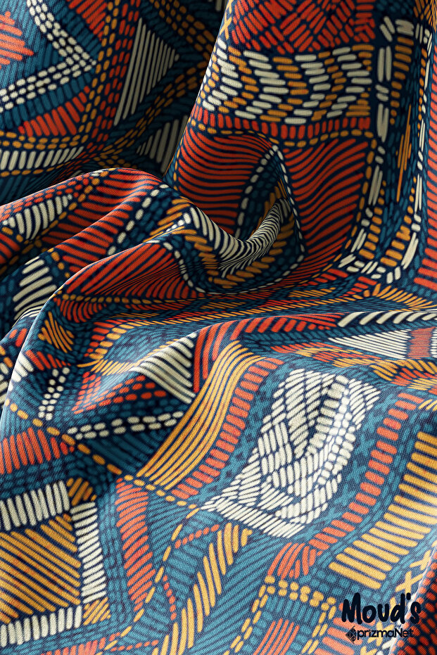 مفرش طاولة أناتوليا 6 نمط مطبوع من جلد الغزال - 4