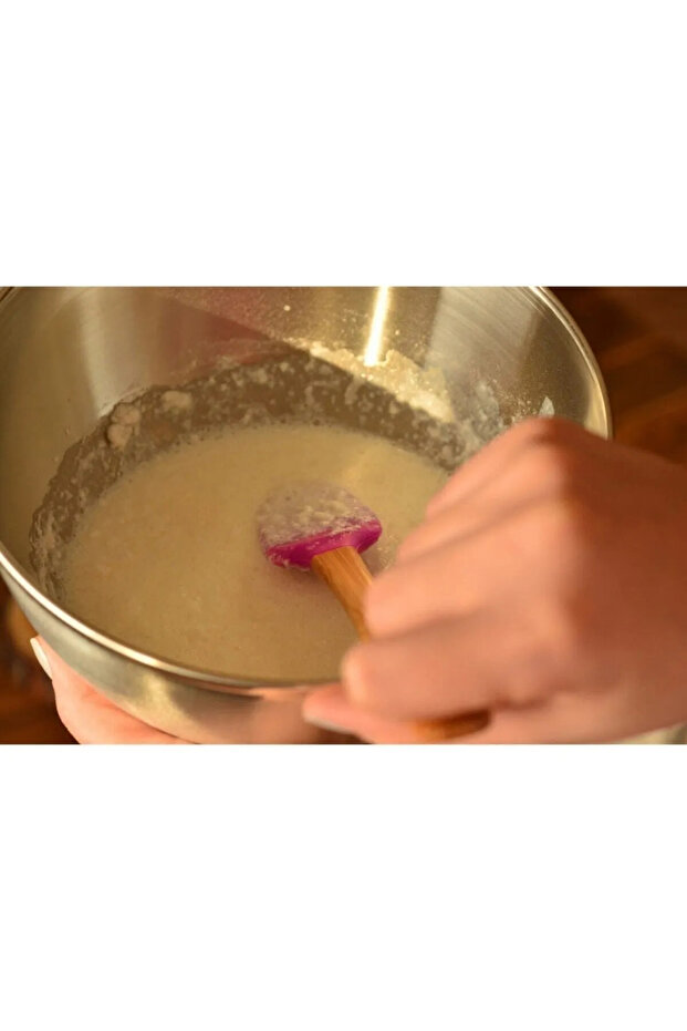 3 Lü Uzun Bambu Spatula Seti - 8