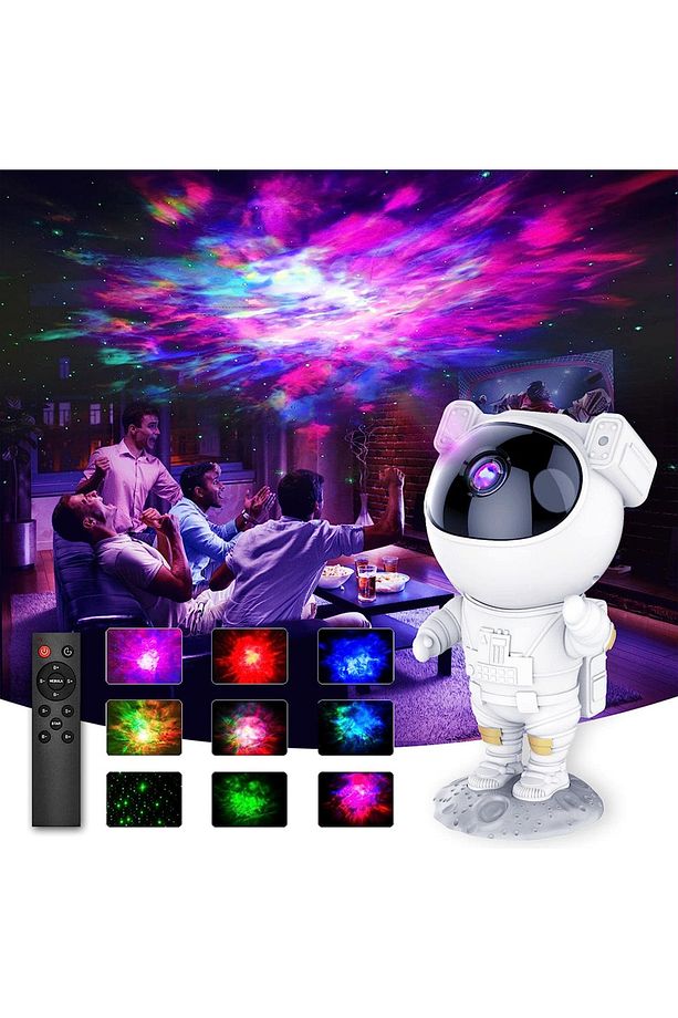 Astronot Projektör Led Star Projector Night Lights Gece Lambası 8 Farklı Mod Nebula Işık - 6