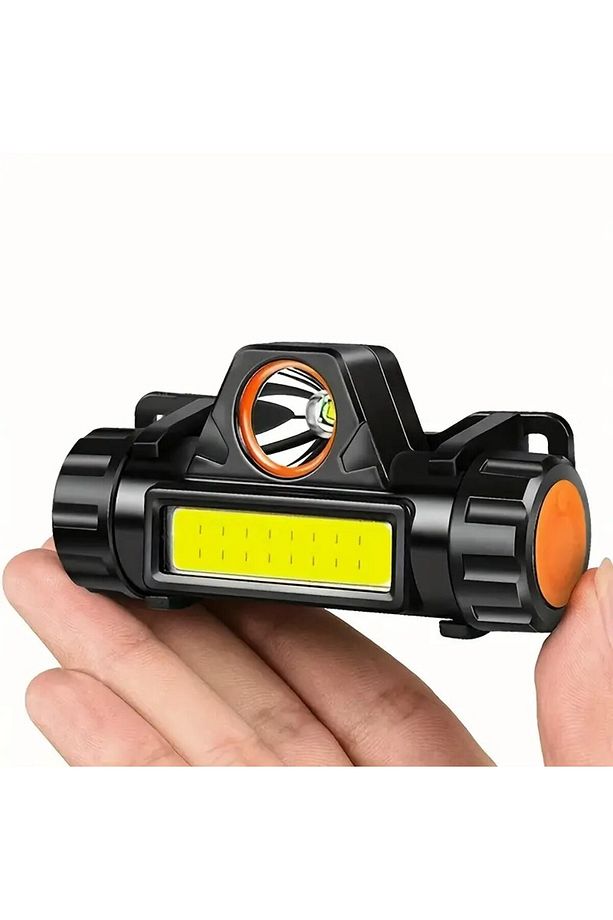 Kafa Feneri Ultra Güçlü Şarjlı Mıknatıslı Kafa Lambası Cob Led Avcı Balıkçı Kamp Feneri Deprem Işığı - 3
