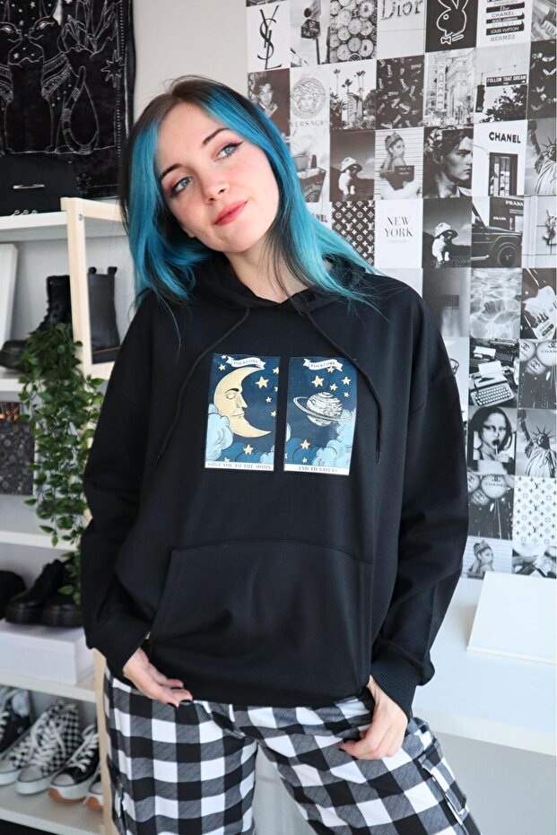 At Saturn Sweat Sweathsirt 3 Thread Hoodie Gofeel