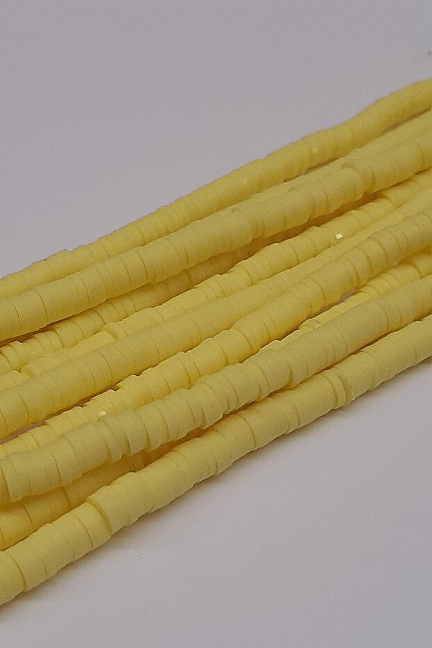 Assortment of Beads Yellow Fimo Dough Beads 4mm – Beads, Stylish Design, Women's Accessory – Beads – Beads