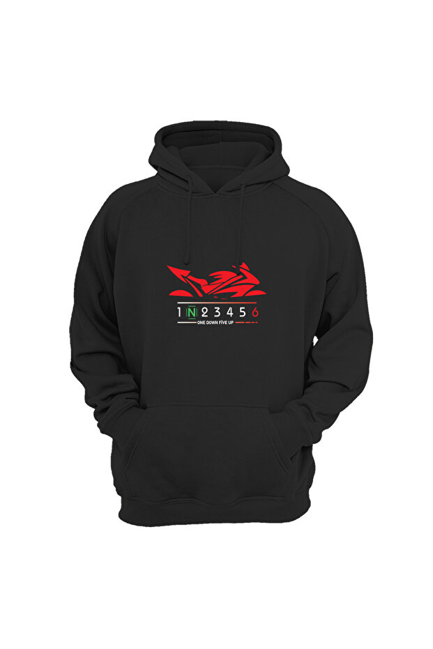 Red Racing Motor Printed Sweat-Shirt