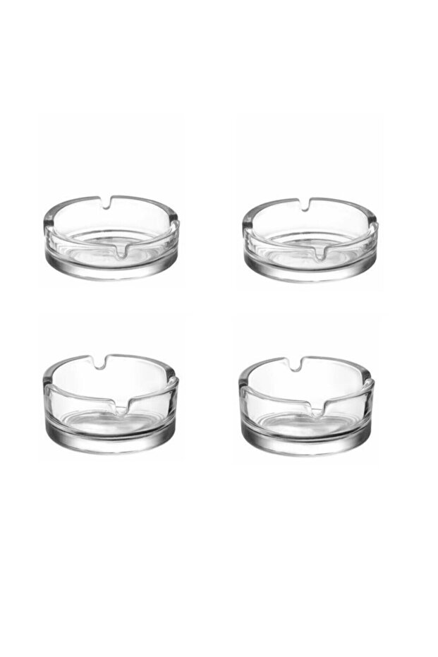 Keyf Glass Ashtray - Set of 4 Ashtrays Small-Large