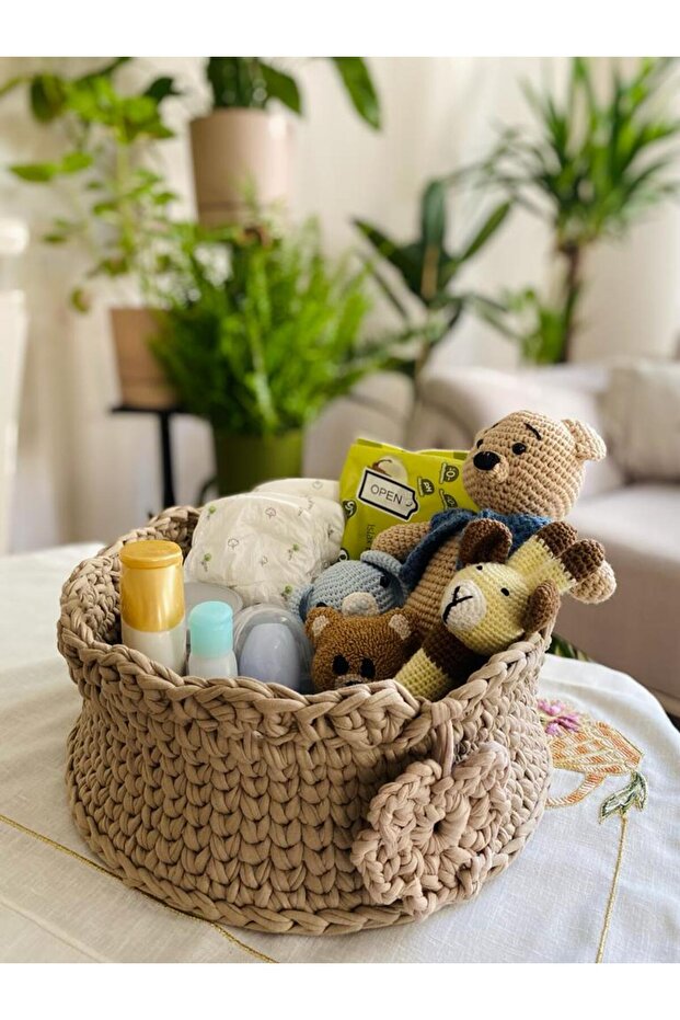 Penye El Örgüsü Sepet - 1