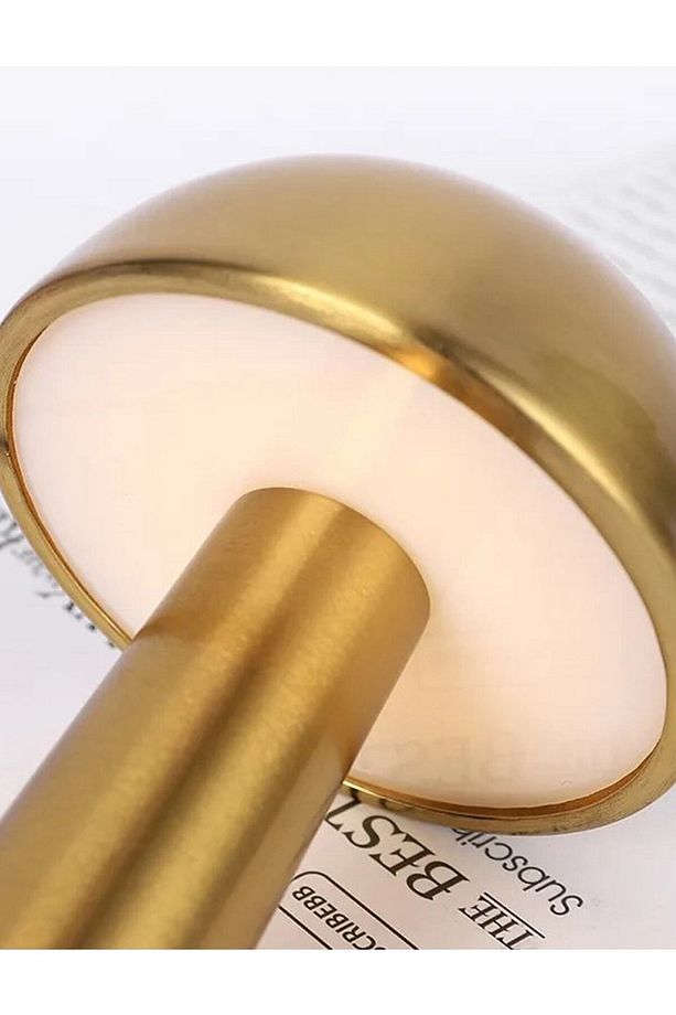 Eskitme Mantar Model Retro Usb Şarjlı Masa Lambası, Dokunmatik, Dimmerli, 3 Renk Aydınlatmalı - 2