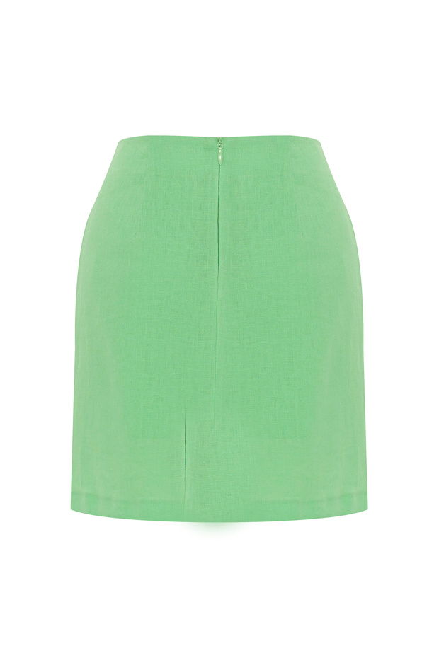 Kısa Keten Etek - 9