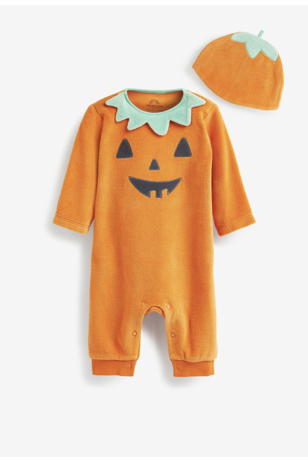 Bebek Hallowen Temalı Balkabağı Tulum