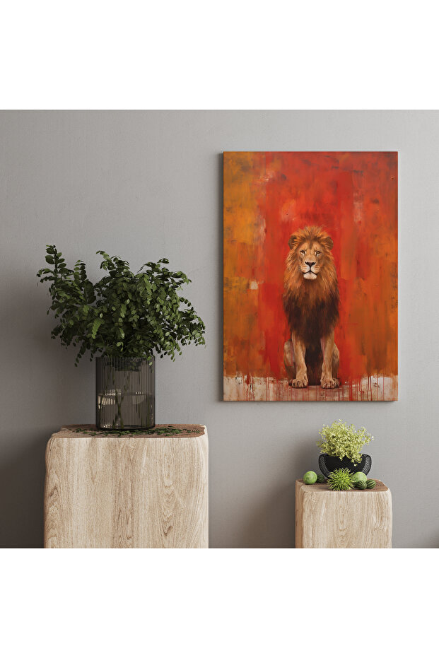 لوحة قماش الأسد ART030257