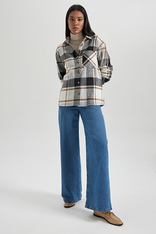 Flanel Uzun Kollu Gömlek R3725az23wn - 2