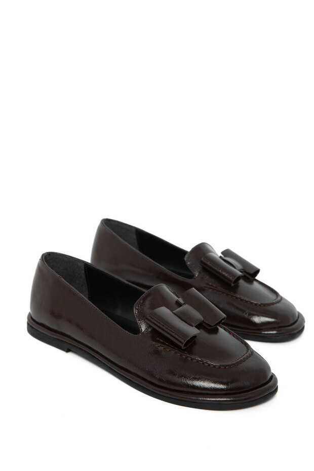 Kahve Kadın Loafer Ayakkabı 20950 - 3