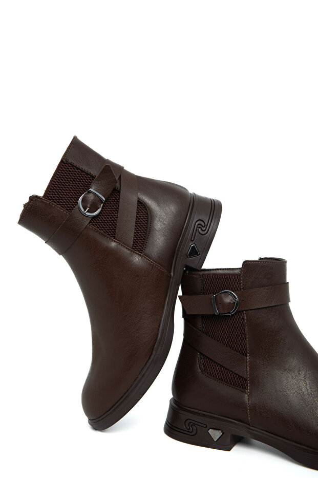 Kahve Kadın Bot & Bootie 21085 - 5