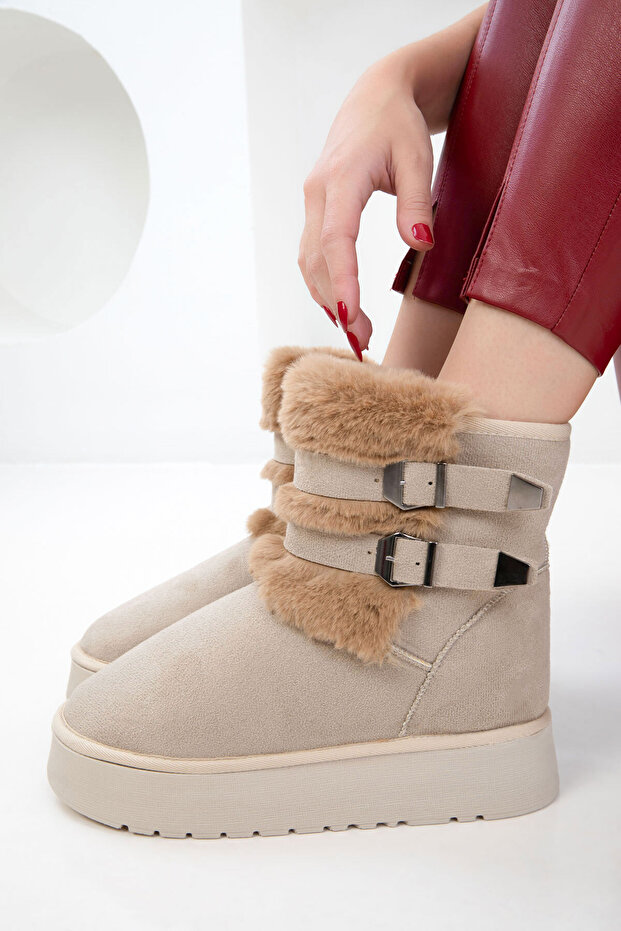 Ten Süet Kadın Bot & Bootie 21038 - 3